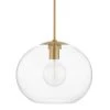 Margot 1-light Aged Brass Extra Large Pendant with Clear Glass Shade by Mitzi by Hudson Valley Lighting