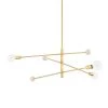 Slater 3-Light Aged Brass Chandelier by Mitzi by Hudson Valley Lighting