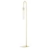Nettie 1-Light Aged Brass Floor Lamp with Clear Glass Shade by Mitzi by Hudson Valley Lighting