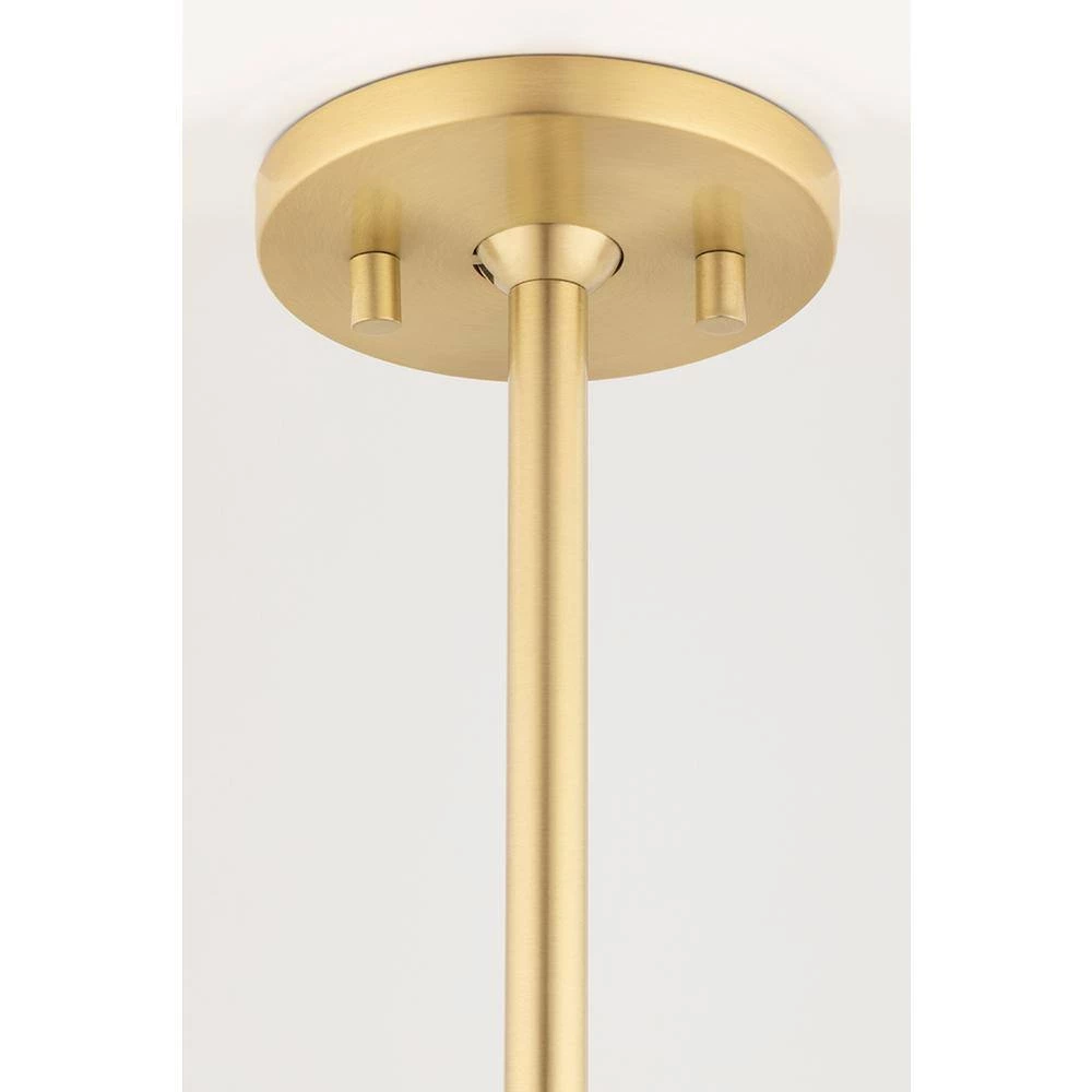 Asime 10.25 in. 3-Light Aged Brass Semi Flush by Mitzi by Hudson Valley Lighting 3 Asime 10.25 in. 3-Light Aged Brass Semi Flush by Mitzi by Hudson Valley Lighting - Image 3