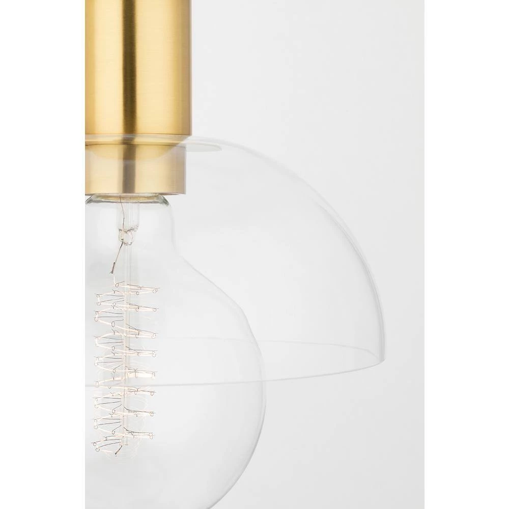 Kyla 15 in. 2-Light Aged Brass Vanity Lighting with Opal Glossy Glass Shade by Mitzi by Hudson Valley Lighting 2 Kyla 15 in. 2-Light Aged Brass Vanity Lighting with Opal Glossy Glass Shade by Mitzi by Hudson Valley Lighting - Image 2