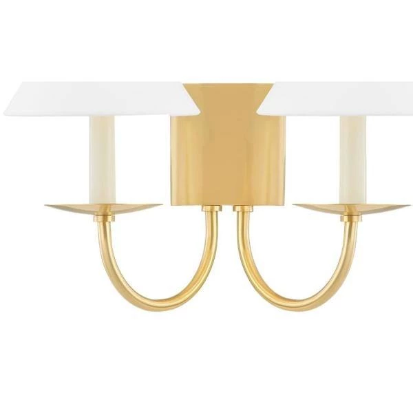 Lenore 2-Light Aged Brass Wall Sconce by Mitzi by Hudson Valley Lighting 3 Lenore 2-Light Aged Brass Wall Sconce by Mitzi by Hudson Valley Lighting - Image 3