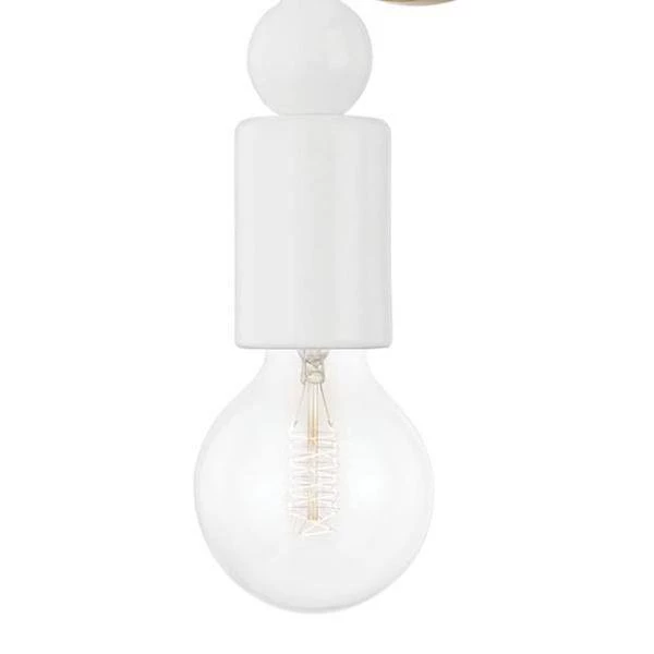 Flora 1 Aged Brass Wall Sconce by Mitzi by Hudson Valley Lighting 3 Flora 1 Aged Brass Wall Sconce by Mitzi by Hudson Valley Lighting - Image 3