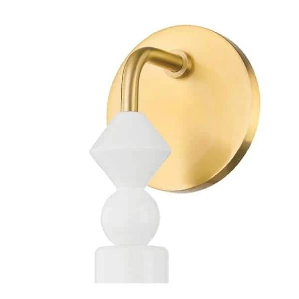 Flora 1 Aged Brass Wall Sconce by Mitzi by Hudson Valley Lighting 2 Flora 1 Aged Brass Wall Sconce by Mitzi by Hudson Valley Lighting - Image 2