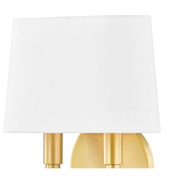 Clair 2 Aged Brass Wall Sconce by Mitzi by Hudson Valley Lighting 2 Clair 2 Aged Brass Wall Sconce by Mitzi by Hudson Valley Lighting - Image 2