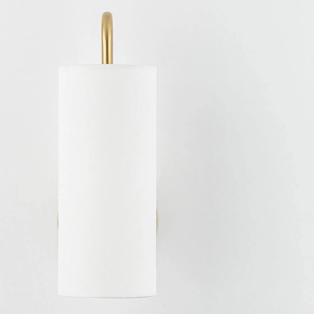 Freda 1-Light Aged Brass Wall Sconce by Mitzi by Hudson Valley Lighting 4 Freda 1-Light Aged Brass Wall Sconce by Mitzi by Hudson Valley Lighting - Image 4