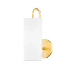 Freda 1-Light Aged Brass Wall Sconce by Mitzi by Hudson Valley Lighting