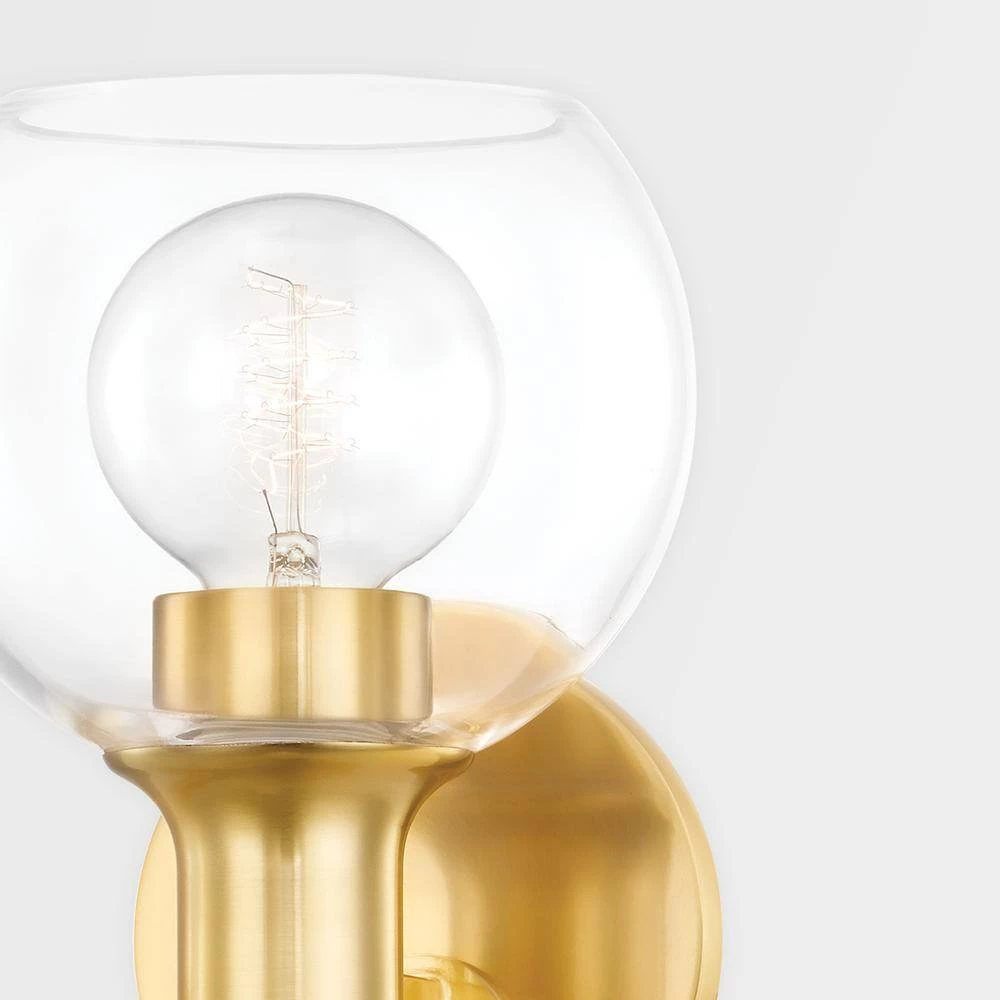 Leslie 6.25 in. 2-Light Aged Brass Vanity Light by Mitzi by Hudson Valley Lighting 3 Leslie 6.25 in. 2-Light Aged Brass Vanity Light by Mitzi by Hudson Valley Lighting - Image 3