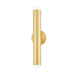 Taylor 2-Light Aged Brass Wall Sconce by Mitzi by Hudson Valley Lighting