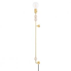 Slater 1-Light Aged Brass Wall Sconce by Mitzi by Hudson Valley Lighting