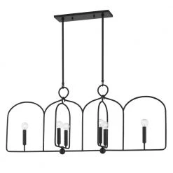 Mallory 6-Light Aged Iron Island Light Pendant by Mitzi by Hudson Valley Lighting