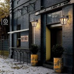 Topeka 11.8 in. H Ancient Red Hardwired Outdoor Wall Lantern Sconce by Maxax -Maxax Elegant store ancient red maxax outdoor sconces o2002 w 44 1000