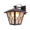 Topeka 11.8 in. H Ancient Red Hardwired Outdoor Wall Lantern Sconce by Maxax