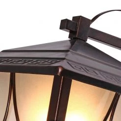 Topeka 11.8 in. H Ancient Red Hardwired Outdoor Wall Lantern Sconce by Maxax -Maxax Elegant store ancient red maxax outdoor sconces o2002 w c3 1000