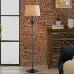 Chicago 62.5 in. Black Floor Lamp by Maxax -Maxax Elegant store balck maxax floor lamps f23 1f 1000