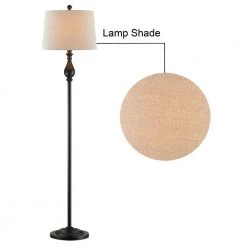 Chicago 62.5 in. Black Floor Lamp by Maxax -Maxax Elegant store balck maxax floor lamps f23 c3 1000