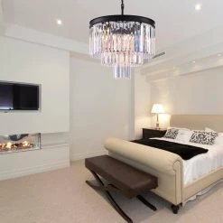 Annapolis 7 -Light Black Unique Tiered Chandelier with Crystal Accents by Maxax -Maxax Elegant store black clear maxax chandeliers mx155203 p 4f 1000