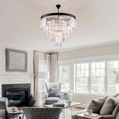 Annapolis 12-Light Black/Clear Unique Tiered Chandelier with Crystal Accents by Maxax 20 Annapolis 12-Light Black/Clear Unique Tiered Chandelier with Crystal Accents by Maxax -Maxax Elegant store black clear maxax chandeliers mx155205 p fa 1000