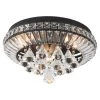Jackson 15 in. 3-Light Black Flush Mount With Crystal by Maxax