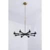 Bismarck 8-Light Black / Gold Candle Style and Shaded Classic/Traditional Chandelier With Wrought Iron Accents by Maxax