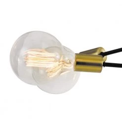 Augusta 8 -Light Sputnik Modern Linear Chandelier with Wrought Iron Accents by Maxax 12 Augusta 8 -Light Sputnik Modern Linear Chandelier with Wrought Iron Accents by Maxax -Maxax Elegant store black gold maxax chandeliers mx21037 p8bg 1f 1000