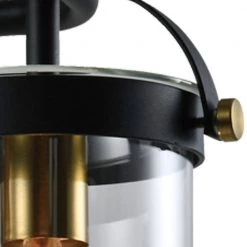 Houston 22.05 in. 3 -Light Black/Gold Vanity Light Dimmable by Maxax -Maxax Elegant store black gold maxax vanity lighting d155 3b4 1f 1000