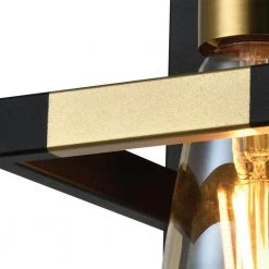 Houston 1-Light Black and Gold Wall Sconce by Maxax -Maxax Elegant store black gold maxax wall sconces d154 1c6 4f 1000
