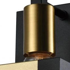 Houston 1-Light Black and Gold Wall Sconce by Maxax -Maxax Elegant store black gold maxax wall sconces d154 1c6 c3 1000