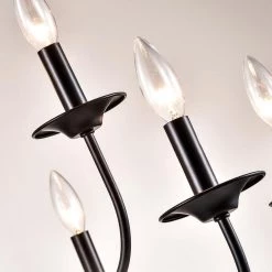 Boise 9-Light Rusty Candle Style Classic/Traditional Chandelier by Maxax 12 Boise 9-Light Rusty Candle Style Classic/Traditional Chandelier by Maxax -Maxax Elegant store black maxax chandeliers 19143 9rs 1f 1000