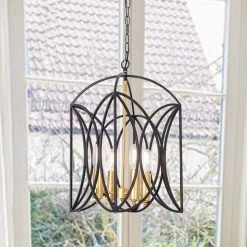 Hartford 4 -Light Black Coffee/Gold Lantern Square Chandelier by Maxax 14 Hartford 4 -Light Black Coffee/Gold Lantern Square Chandelier by Maxax -Maxax Elegant store black maxax chandeliers 19167 4anb c3 1000