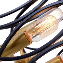 Hartford 4 -Light Black Coffee/Gold Lantern Square Chandelier by Maxax 18 Hartford 4 -Light Black Coffee/Gold Lantern Square Chandelier by Maxax -Maxax Elegant store black maxax chandeliers 19167 4anb fa 1000