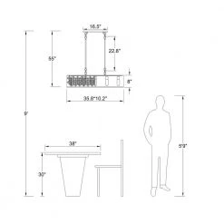 Indianapolis 5-Light Black Shaded Square/Rectangle Chandelier with Crystal Accents by Maxax 12 Indianapolis 5-Light Black Shaded Square/Rectangle Chandelier with Crystal Accents by Maxax -Maxax Elegant store black maxax chandeliers mx19015 5 p c3 1000