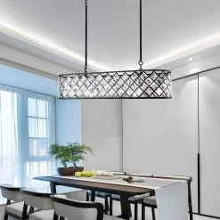 Indianapolis 5-Light Black Shaded Square/Rectangle Chandelier with Crystal Accents by Maxax 14 Indianapolis 5-Light Black Shaded Square/Rectangle Chandelier with Crystal Accents by Maxax -Maxax Elegant store black maxax chandeliers mx19015 5 p fa 1000