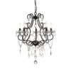 Atlanta 5 -Light Candle Style Classic/Traditional Chandelier with Crysta Accents by Maxax