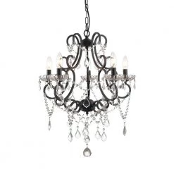 Atlanta 5 -Light Candle Style Classic/Traditional Chandelier with Crysta Accents by Maxax