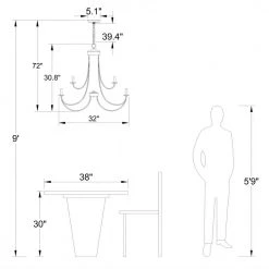 Boise 12 -Light Candle Style Classic Chandelier with Wrought Iron Accents by Maxax -Maxax Elegant store black maxax chandeliers mx19071 12 p 66 1000