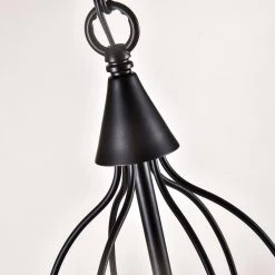 Boise 6 -Light Candle Style Classic Chandelier with Wrought Iron by Maxax -Maxax Elegant store black maxax chandeliers mx19085 6bk p 1f 1000