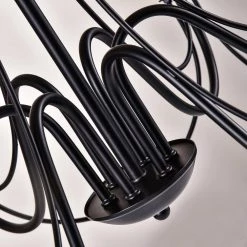 Boise 6 -Light Candle Style Classic Chandelier with Wrought Iron by Maxax -Maxax Elegant store black maxax chandeliers mx19085 6bk p fa 1000