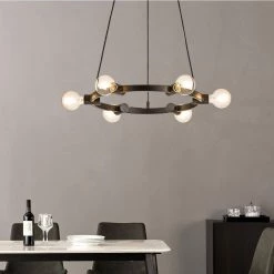 Bismarck 6 -Light Black Candle Style Wagon Wheel Chandelier with Wrought Iron Accents by Maxax -Maxax Elegant store black maxax chandeliers mx19109 6bk p 76 1000