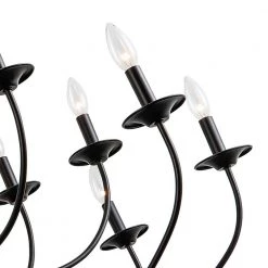 Boise 18-Light Candle Style Traditional Chandelier with Wrought Iron Accents by Maxax -Maxax Elegant store black maxax chandeliers mx19134 18bk p 76 1000