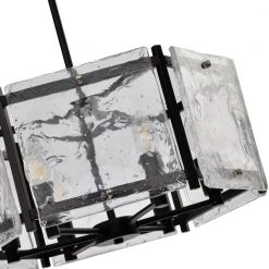 St. Louis 6-Light Black Unique Drum Chandelier by Maxax -Maxax Elegant store black maxax chandeliers mx2002 p6bz c3 1000