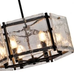 St. Louis 6-Light Black Unique Drum Chandelier by Maxax -Maxax Elegant store black maxax chandeliers mx2002 p6bz fa 1000