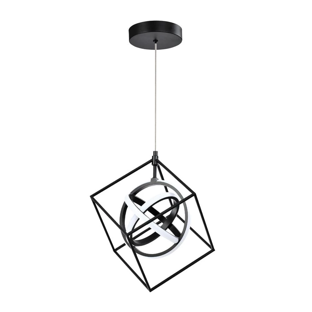 Boston 3 - Light Black Unique Square/Rectangle Integrated LED Chandelier by Maxax 3 Boston 3 - Light Black Unique Square/Rectangle Integrated LED Chandelier by Maxax - Image 3