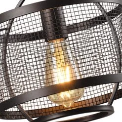 St Paul 1 - Light Black Lantern Geometric Island Pendant With Wrought Iron Accents by Maxax -Maxax Elegant store black maxax chandeliers mx21024 1bk fa 1000