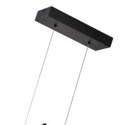 Carson 3-Light Black Lantern Square Integrated LED Pendant by Maxax -Maxax Elegant store black maxax chandeliers mx21038 p3bk 44 1000