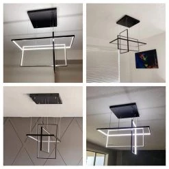 Boston 3 - Light Integrated LED Black Kitchen Island Chandelier with Wrought Iron Accents by Maxax -Maxax Elegant store black maxax chandeliers yx 13 76 1000