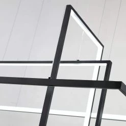 Boston 3 - Light Integrated LED Black Kitchen Island Chandelier with Wrought Iron Accents by Maxax -Maxax Elegant store black maxax chandeliers yx 13 c3 1000