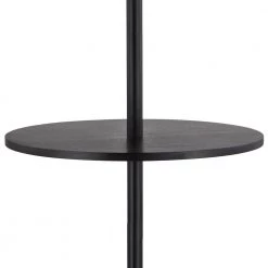 New York 60 in. Black Tray Table Floor Lamp by Maxax -Maxax Elegant store black maxax floor lamps f01 bk 44 1000