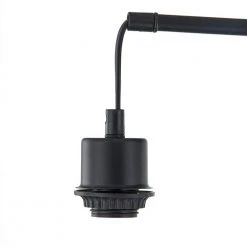 New York 65 in. Tree Black Floor Lamp With Rattan Shade by Maxax -Maxax Elegant store black maxax floor lamps f65 bk 1f 1000