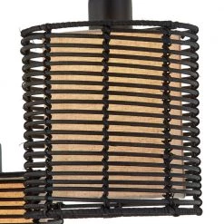 New York 65 in. Tree Black Floor Lamp With Rattan Shade by Maxax -Maxax Elegant store black maxax floor lamps f65 bk c3 1000